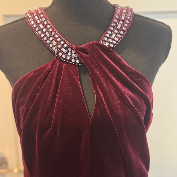 Alex Evenings Velvet Cocktail Dress, 8, EUC, Purple - Picture 1 of 11